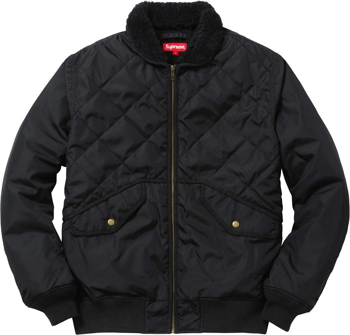 Quilted Nylon Tanker Jacket view 7